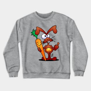 Rabbit with a carrot Crewneck Sweatshirt